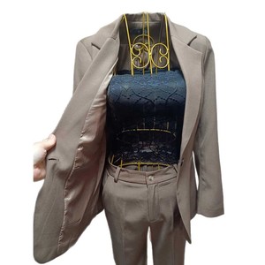 Women's Light Blue Two-Piece Suit Set Full Sleeve Formal Workwear Autumn Commute Interview Solid Color Ly8512 - Product Image 5