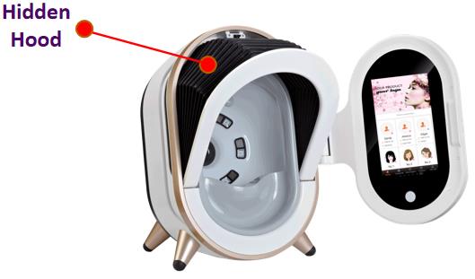 1600W Spa Scalp Analysis Machine Camera ABS 30s Diagnostic Skin