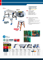 Plateforme de travail pliante en aluminium certifiée EN131, capacité de charge de 150 kg, marchepied personnalisable pour la décoration et la construction d'escaliers