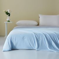 Couette d'été rafraîchissante en fibre de polyester lavable, très vendue en 2026, pour la climatisation, usage domestique et hôtelier, fine