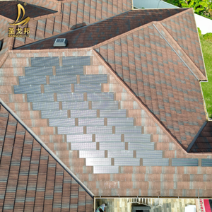 Tejas <span class=keywords><strong>Solares</strong></span> Ligeras, Paneles BIPV para Techos de Viviendas Residenciales Modernas - Product Image 5