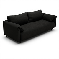 Canapé en tissu PU moderne et minimaliste, détachable, mobile et rotatif, pour petit appartement, salon et chambre, avec fonction griffoir pour chat