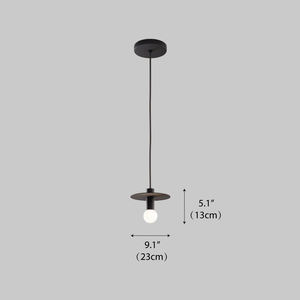 Lampe suspendue moderne, style nordique, décoration de bar, chevet, métal noir, laiton, abat-jour plat, luminaire suspendu minimaliste, lampe suspendue <span class=keywords><strong>Avida</strong></span> - Product Image 6