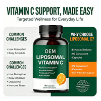 Capsules de Vitamine C Liposomale 90 unités Complément Alimentaire Formule de Soutien Immunitaire