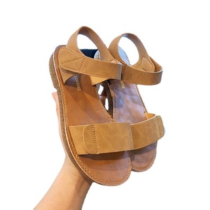 Sandalias de Primavera 2025, Nuevo Estilo, con Suela de Goma, Planas, Sandalias Romanas para Estudiantes, Zapatos de <span class=keywords><strong>Playa</strong></span>, Suela Suave, con una Sola Correa, Zapatos de Mujer - Product Image 5