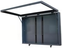 Boîtier TV extérieur personnalisé en métal, résistant aux intempéries, indice IP55, avec ventilateurs de refroidissement, couleur personnalisée, ODM OEM