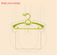 Cintre multifonctionnel antidérapant pour vêtements de bébé Petite taille Rangement pour vêtements de nouveau-né Support de suspension pour enfants