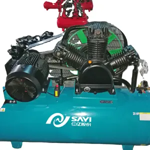 SAYI W3120铸铁3三缸压缩机柴油汽油8巴20HP活塞式空气压缩机500L