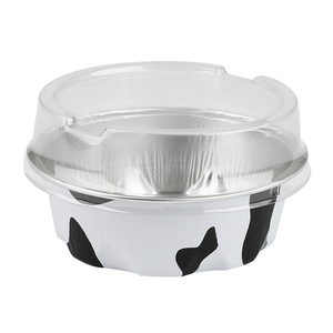Boîte en aluminium de qualité <span class=keywords><strong>alimentaire</strong></span> jetable avec couvercle en plastique, capacité de 100 ml - Product Image 2