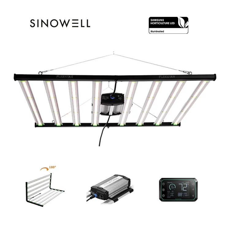 SINOWELL Smart Controller Estufa Samsung Chips 6500K 120 / 240/480/645/720 Watt LED Cresce a Luz