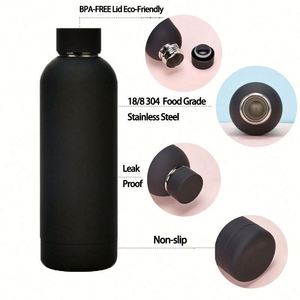 Design Custom logo Water Bottle 350ml 500ml 750ml 1000ml Small Mouth Sports Stainless Steel Vacuum Cup Insulated Drink Bottle - Product Image 5