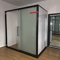 Maison conteneur préfabriquée pliable de 20 pieds, cabine modulaire à double aile pour camp minier, hébergement en site isolé