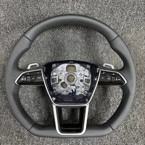 Volante de Fibra de Carbono Forjado con LED para <span class=keywords><strong>Interior</strong></span> de Automóvil, para <span class=keywords><strong>Audi</strong></span> RS RS3 RS7 R8 RS8 A3 A4 A5 A7 <span class=keywords><strong>B7</strong></span> Q7 Q8 Sq8 S6 S7 - Product Image 2