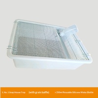 Cage d'expérimentation pour rats, cage pour sourciers et souris, cage d'élevage et d'alimentation pour rats, cadre galvanisé, boîte en PP épaissie, couche de zinc uniforme