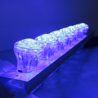 Lampe décorative SHIJI à changement de couleur RVB, éclairage d'amusement LED de 60 mm, programmable, 18 LED, lumières de parc d'attractions