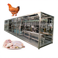 Ligne de plumeur multifonctionnelle pour poulets, canards, oies, lapins, petites lignes d'abattage de volailles