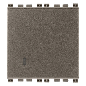 Deviatore 1P 10AX Interruttore a Muro in Metallo 5.1x4.3x5.3 cm - Product Image 1
