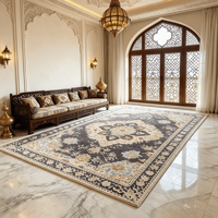 Luxuriöser Vintage Persischer Orientalischer Teppich Traditionelles Arabisches Muster Rutschfester Großer Teppich für Wohnzimmer Heim-Dekoration