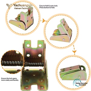 Yachuangxin Galvanized Iron Hinge Flat <b>Spring</b> <b>Door</b> Latch for Carpentry Use - Product Image 2