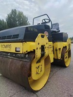 BOMAG BW138AD rouleau de route utilisé de haute qualité Mini rouleau vibrant de chaussée avec Double roue en acier Bomag d'origine à vendre