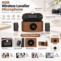 Kabelloses Lavalier-Mikrofon Ansteckmikrofon 2,4G USB-C Geräuschunterdrückung Vlog Interview Live-Streaming Aufnahme Kamera Handy
