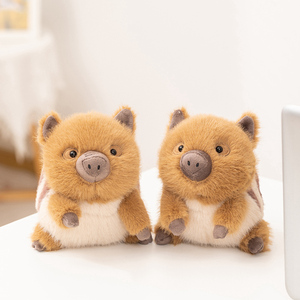 Peluche réaliste de <span class=keywords><strong>sanglier</strong></span> mignon, <span class=keywords><strong>figurine</strong></span> de couple, animal de la forêt, jouet compagnon pour enfants - Product Image 2