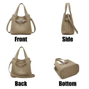 Sacs à Main Femme 100% Cuir Véritable Usine Vente en Gros Design <span class=keywords><strong>Sac</strong></span> Seau à Épaule Haute Qualité - Product Image 4