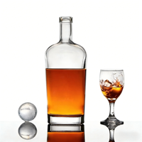 Bouteilles de Luxe Personnalisées en Verre avec Pompe Pulvérisatrice et Logo Sérigraphié pour Vodka, Whisky, Tequila, Vin, Rhum – Vente en Gros