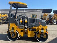 Nouvelle rouleuse vibrante à double tambour de 3 tonnes CLG6032E, compacteur d'asphalte hydraulique avec certification CE