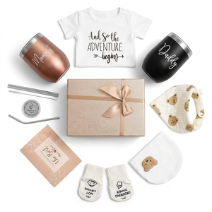 Set de Regalo para Bebé Recién Nacido Directo de Fábrica para Baby Shower, Fiesta de Bienvenida, Revelación de Género, Regalo para <span class=keywords><strong>Padres</strong></span> Primerizos, Logotipo Personalizado, Venta al Por Mayor - Product Image 1