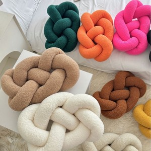 CSNew <span class=keywords><strong>Coussin</strong></span> décoratif créatif <span class=keywords><strong>tressé</strong></span> à brin unique, personnalisable, pour sieste, siège, canapé, jouet, poupée, décoration d'événements et d'anniversaires, lavable à la main - Product Image 2