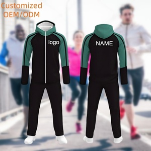 Tùy Chỉnh Polyester Bóng Đá Tracksuit Bộ Mồ Hôi Phù Hợp Với Tuổi Teen Tracksuit Zip Áo Đào Tạo Bóng Đá Tracksuit Áo Khoác - Product Image 1