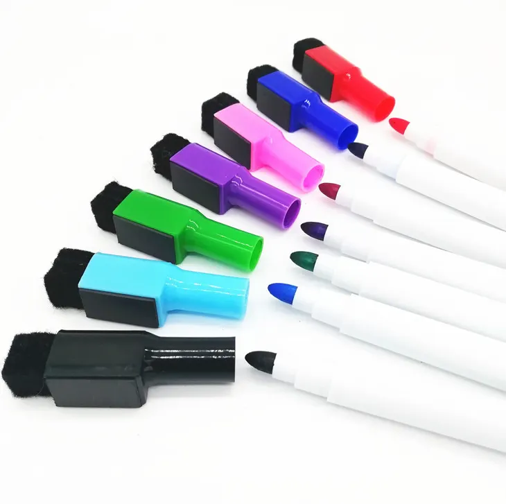 fine tips dry erase whiteboard mini marker pen set with white board eraser