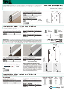 Plinthe PROSKIRTING SHELL en aluminium anodisé argenté, fixée au mur avec du silicone ou vissée - Product Image 4