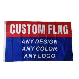 Banderas Personalizadas de Doble Cara, Impresión Personalizada 3X5 con Logotipo y Banderas de Pared - Product Image 1