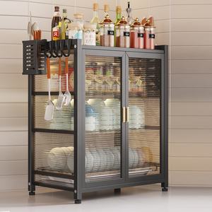 New Arrival Plastic Small Storage <strong>Cupboard</strong> Kitchen Dish Drainer <strong>Rack</strong> <strong>Plate</strong> Bowl Spoon Dish <strong>Rack</strong> With Transparent Lid - Product Image 1