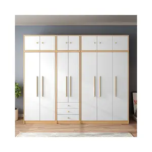 roupeiro 60cm Suppliers-China fornecedor de madeira simples quarto móveis armário de parede guarda-roupas deslizantes