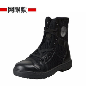 Bottes montantes en toile et maille, chaudes en laine pour l'hiver, chaussures de randonnée unisexe à talon moyen, pour usage extérieur, couleur unie, lacets avant - Product Image 4