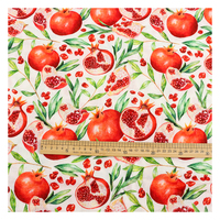 Tissu en mousseline de coton de bambou biologique à 2 couches, imprimé numérique floral, couverture d'emmaillotage respirante pour bébé, textile de maison