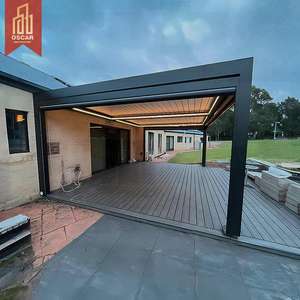 Arches motorisées avec éclairage LED, designs de jardin élégants, toit à lamelles de luxe, pergola rétractable pour patio, balcon, cour arrière - Product Image 1