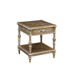 Fookyik विंडसर महल यूरोपीय ब्रिटिश रॉयल लक्जरी कमरे में रहने वाले साइड टेबल चांदी ठोस लकड़ी साइड टेबल सोफे साइड टेबल - Product Image 3