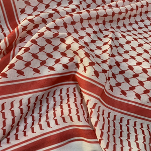 Neuer Stil Bedruckter Männer-Kopfschmuck Arabischer Shemagh Keffiyeh Palästinensischer <span class=keywords><strong>Yaser</strong></span> Arafat Stil 132X132 - Product Image 5