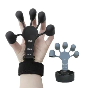 Custom Wrist Trainer Exercise Rehabilitation Training Hand Grip 6 Resistant Level Finger Silicone Wrist Thumb Trainer