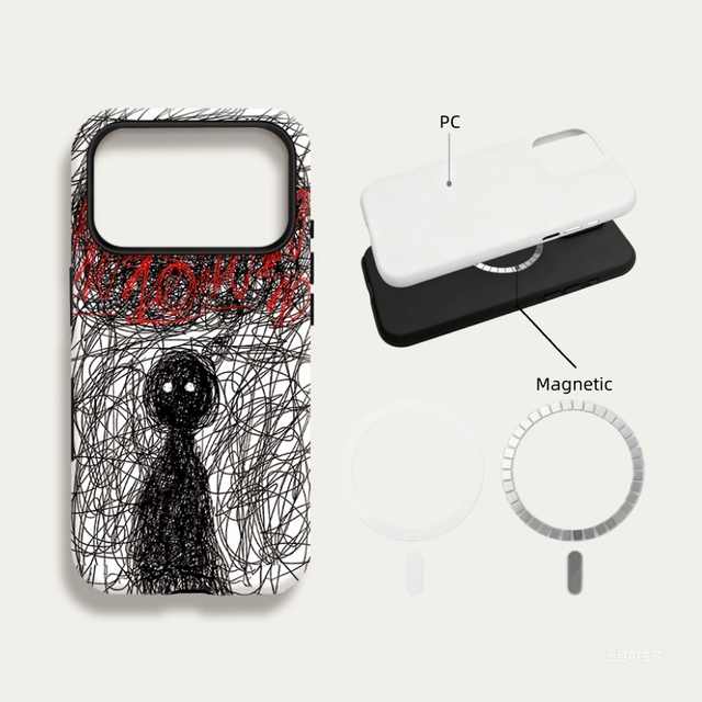 Wholesale 3D Magnet Blank Sublimation Phone Case for iPhone 17 16 15 14 13 12 Pro Max Custom Photo Print Protective Cover Shell
