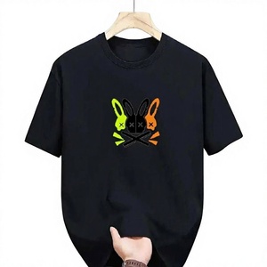 <b>Men's</b> <b>Collarless</b> Spandex Cotton T-<b>Shirt</b> Regular Length Soft Stretch Fabric Short Sleeve Casual Regular Fit Fashion - Product Image 5