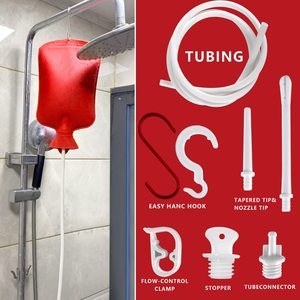 Anal Cleaner <strong>Shower</strong> Enema Anal Cleaner, Vaginal Washer Intestine Vagina Enema Bag Flusher Constipation Enemator Douche Bag - Product Image 1