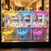 Nouvelle machine de jeu à monnayeur style grue à griffes pour mini peluches, idéale comme cadeau