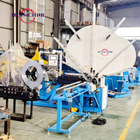 Machine automatique de formage de conduits d'air spirale ronds en tôle galvanisée de 0,4 à 1,2 mm pour systèmes CVC