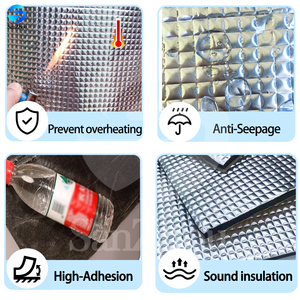 Rotolo <span class=keywords><strong>di</strong></span> Isolamento in Schiuma <span class=keywords><strong>di</strong></span> Gomma Laminata con Foglio <span class=keywords><strong>di</strong></span> Alluminio, Tappetino Isolante Acustico e Termico Autoadesivo - Product Image 4