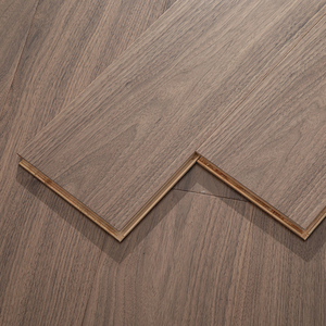 Plancher en bois multicouche embossé lisse en noyer noir de qualité AB, résistant à l'humidité, système clic, largeur 15 mm, pour cave à vin - Product Image 1